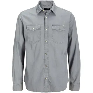 JACK & JONES Essential Sheridan Langarmhemd Light Grey Denim XS