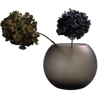 Designer Handarbeit Pulverbeschichtet Blumenvase - Dekoration Vase -Taupe rund - Perfekt für Zuhause, Restaurants und Partys LIMITIERT