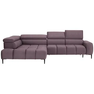 Welnova Ecksofa, Flieder, Metall, 5-Sitzer, Ottomane links, L-Form, 300x216 cm, Made in EU, Typenauswahl, Stoffauswahl, seitenverkehrt erhältlich, Hocker erhältlich, Wohnzimmer, Sofas & Couches, Wohnlandschaften, Ecksofas