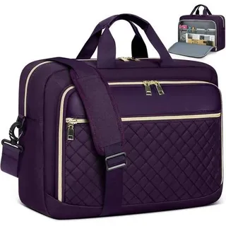 Laptoptasche Damen Business Aktentasche Dunkelviolett 17.3 Zoll