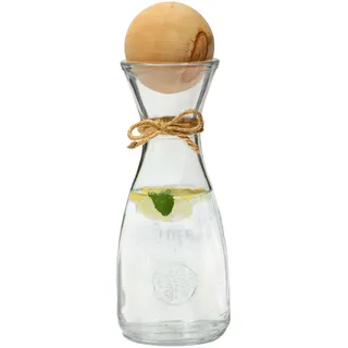 Dekobox Original Zillertaler Wasserkaraffe 1L Rocco inkl. Zirbenkugel XL - Zirbenwasser
