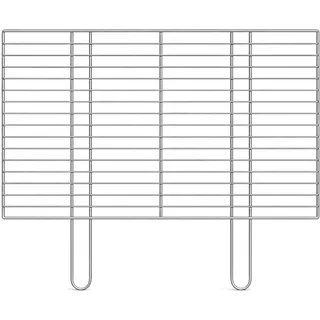 BBQ Grillrost aus Edelstahl 100x40 cm Rechteckig Grillgitter 4mm x 2.5mm Rostfrei Ersatzrost für Gasgrill Holzkohlegrill Stabil Langlebig Leicht zu Reinigen mit Griffen Outdoor Grill Zubehör