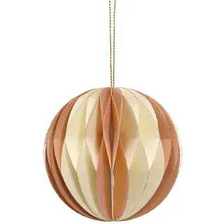 coopz Weihnachtsbaumkugel Christbaumschmuck Weihnachtsschmuck Weihnachtskugel Kugel gestreift braun