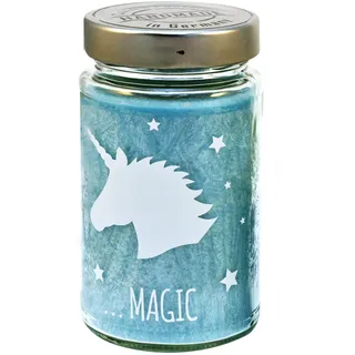 Candle Factory bedruckte Duftkerzen Unicorn, Duft: Bubble Gum