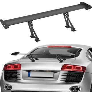 Vevor GT Wing Autospoiler, 43,3 Zoll Universalspoiler mit Einzeldeck, verstellbares leichtes Aluminium, Auto-Heckspoilerflügel, Rennspoiler BGW/JDM Drift Schwarz