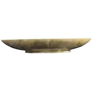 JVmoebel Dekovase Boot Schale Antik Stil Vasen Designer XXL Schalen Teller Deko, Made in Europa goldfarben