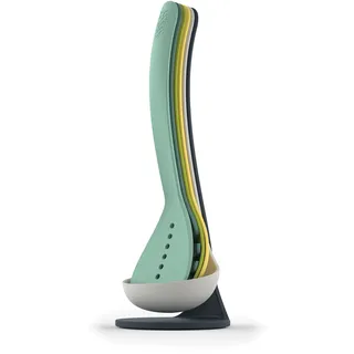 Joseph Joseph Küchhelfer-Set mit magnetischem Aufbewahrungsständer, Opal, 11.3x11.3x33.5 cm