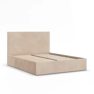Mebligo Polsterbett, Creme, Textil, 180x200 cm, Schlafzimmer, Betten, Polsterbetten