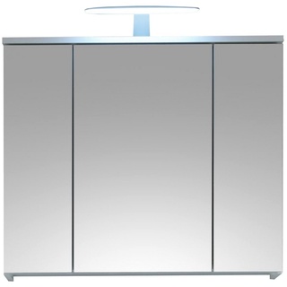 Spiegelschrank SPICE, 3-türig, Weiß matt, inkl. LED-Beleuchtung, Badmöbel, Breite 80 cm weiß