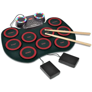 Bontempi | FlexBuddy - Flexibler elektronischer Akku | mit 9 Pads mit Rhythmus und Spaß, 43,2x17,1x6,5 cm