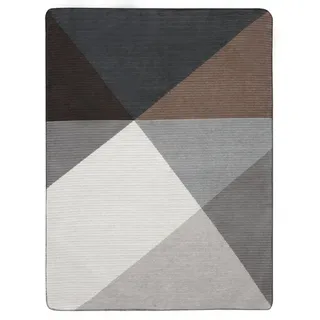 Biederlack Feel Graphic Kuscheldecke 150 x 200 cm Grau