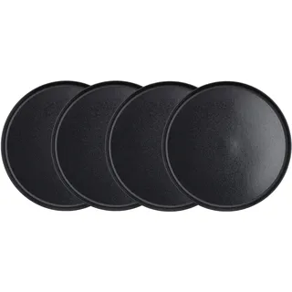 BUTLERS Teller Ø27cm 4er Teller Set CASA NOVA Steinzeug Geschirr | Speiseteller Dinnerteller Essteller Deko-Teller | Skandi-Design reaktive Glasur | Mikrowellen- & spülmaschinenfest