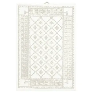 EKELUND MASTER WEAVERS 1692 Geschirrtuch Küchenhandtuch Åttebladrose 080 50x70 cm, (1-tlg., 1 x Geschirrtuch), gewebt beige