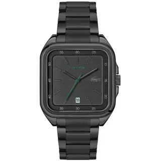 Lacoste Quarzuhr LACOSTE.12.12 UP 2011461, Armbanduhr, Herrenuhr, Edelstahlarmband, analog schwarz