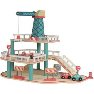 Egmont Toys - Holz-Parkhaus GARAGE WITH CRANE (45x36x38)