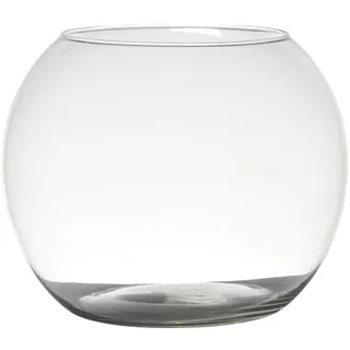 INNA-Glas Kerzen Kugelvase TOBI Earth aus Glas, klar, 20cm, Ø25cm