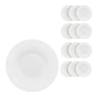 BAUSCHER Teller SMART CRUST Fahne weiß Ø 17,0 cm, 12 St.