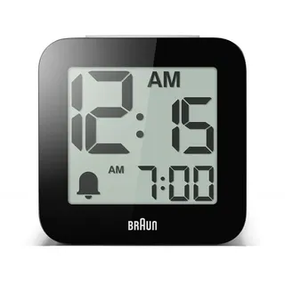 Braun BC25WP-DCF Sprechender Funk Digitalwecker 78mm Quarz Grau 78 x 75 x 77 mm