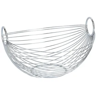 Zeller Obstschale oval Silber 28 cm