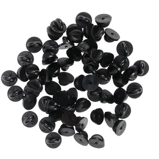 Ultnice 100 Krawattennadel Schmetterling, Gummi Pin Rücken, Ersatz Anstecknadel, Halter-Schließe