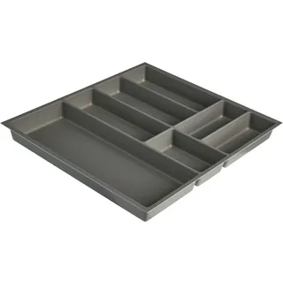 Nobilia Besteckeinsatz Depot Besteckkasten 60 x 4,9 x 50 cm grau