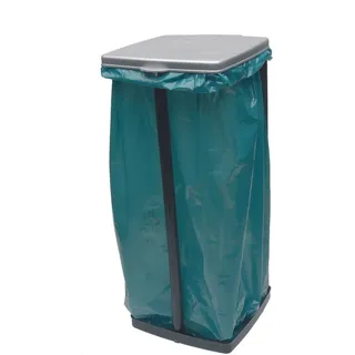 KEEEPER Müllsackständer 28,5 x 33 x 87 cm - Silber