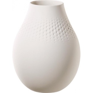 Villeroy & Boch Manufacture Collier blanc Vase Perle hoch 16x16x20cm