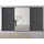 368 x 214 x 68 cm Grau