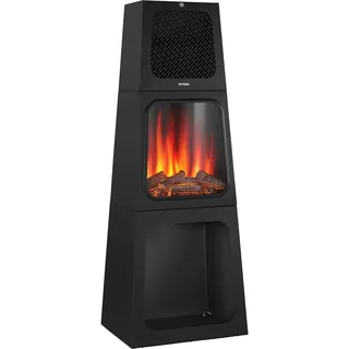 Tectake Elektrokamin schwarz