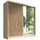 2-türig Schrank 200 cm mit Spiegel Sonoma