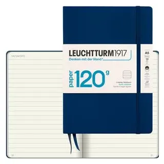Leuchtturm1917 Notizbuch A5 liniert Marineblau