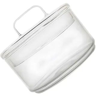 CALLARON Lagercontainer Geschirr 1 Stück Glasschüssel Mit Deckel Haushaltsglasschüssel Salatschüssel Glas Für Nudeln Suppe Müsli Obst Mikrowelle Spülmaschine (Transparent) Geschirrtuch