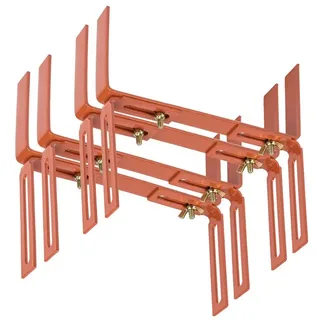 BigDean Blumenkastenhalter H-Form 4 Stück terrakotta