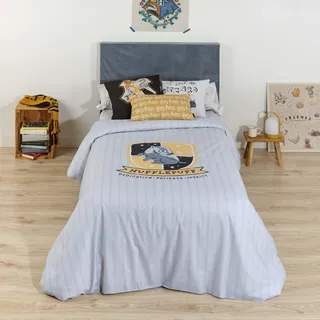 play fabrics Bettbezug, mit Knöpfen, Hufflepuff Sweet für Bett Von 120 cm - Multicolor - One Size