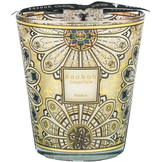 BAOBAB Duftkerze Rosace 16 cm goldfarben