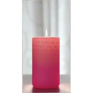 Wortlichtkerze Sinntexte WÜNSCHE FÜR EINE ROSIGE ZUKUNFT