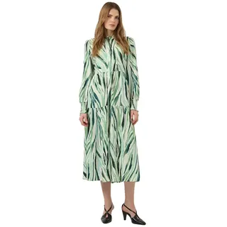 Yas Asina Langarm-midikleid - Pristine / Zelly - 46