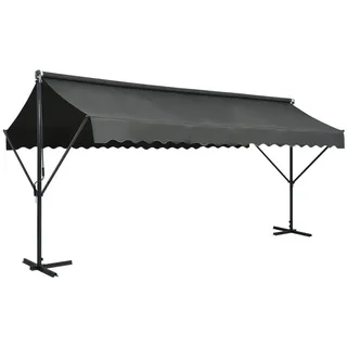 vidaXL Freistehende Markise 500 x 300 cm anthrazit