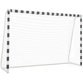 vidaXL Fußballtor Schwarz/Weiß 91954