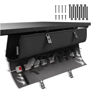 deskspace Kabelwanne Schreibtisch Kabelkanal 94 cm Schwarz