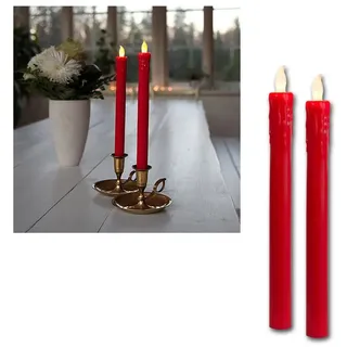 Star Trading LED Kerzen Set 2 St. rot