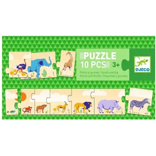 DJECO Puzzle DJ08189 Lernspiele: Puzzle Klein & Groß, Puzzleteile