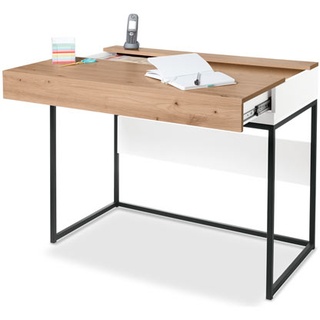 Sekretär-Schreibtisch - schwarz - Holz - Schwarz