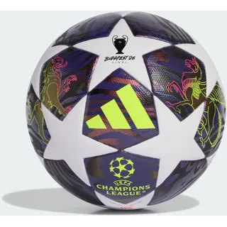 adidas UEFA Champions League Final League J350 Ball Kinder - dark purple/white/solar yellow