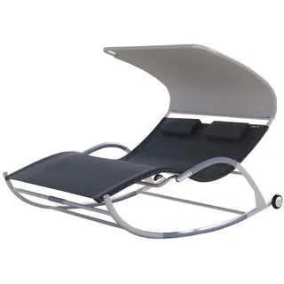 LECO Edda Schaukelliege 206 x 146 x 165 cm Weiß