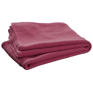 Jollein 516-511-00047 Gestrickte Decke, 75 x 100 cm, fuchsia