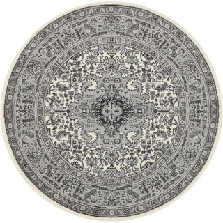Teppich Skazar Isfahan, NOURISTAN, rund, Höhe: 9 mm, Kurzflor, Orient, Teppich, Vintage, Esszimmer, Wohnzimmer, Flur beige