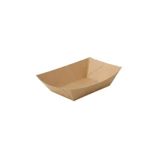 Greenbox Snackschalen, trocken & leicht fettige Speisen, braun DCA061431 , 1 Packung = 250 Stück, Fassungsvermögen: 400 ml