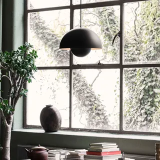 Pendelleuchte &Tradition, Flowerpot VP7, dimmbar, Schwarz, für Wohnzimmer, Metall, Design - 27