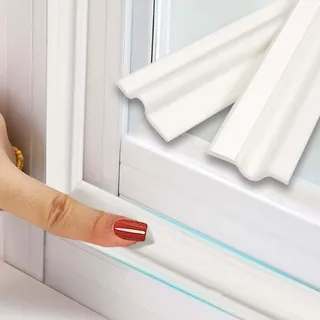 Zugluftstopper Für Fenster, Selbstklebende Dichtung Für Fenster, Dichtungsband Für Fensterabdichtung, Fensterisolierung, Zugluftstopper, Schaumstoffband, Fensterdichtungen, Flügelfalz, Weiß, 5 M